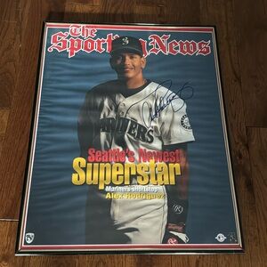 Alex Rodriguez autographed poster
